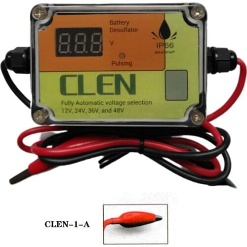 CLEN new model 400Ah bd400 New Lead Acid Battery Desulfator 12V 24V 36V 48V, with clip