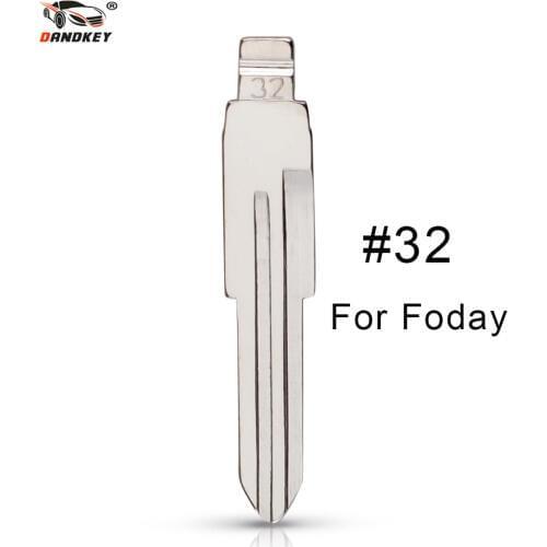 Dandkey #32 Uncut Replacement Car Key Blade For DADI FODAY Key No.32 BLANK BRASS Car Key Blade Fob Replacement