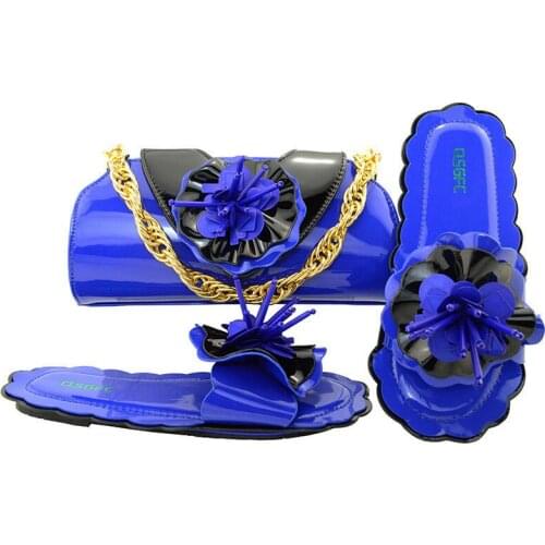 Doershow Italian Shoes with Matching Bags 2018African Shoe and Bag Set Italian Design African Shoes and Bag Set for party!SVP1-5