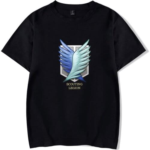 Anime Attack on Titan T shirt mens plus size tops tees summer tops short sleeve tshirt cartoon streetwear t-shirt boys clothes