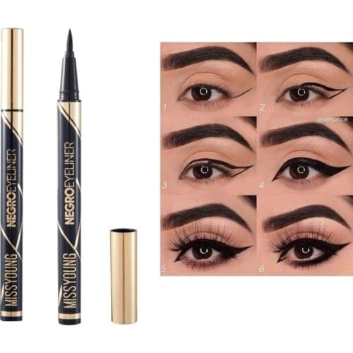Matte Black Liquid Eyeliner Pencil Delicate Waterproof Makeup Women Eye Liner Pencil Cosmetics Quick Dry Beauty Tools TSLM1