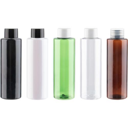 Refillable Plastic Bottles With PP Screw Lid Dispenser Cap 150ml PET Containers For Cosmetic Packaging Skin Care Lotion Bottles