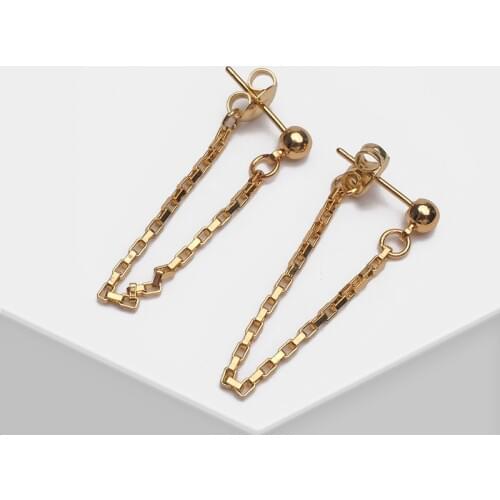 Amorita boutique Chain design fashion simple drop earrings