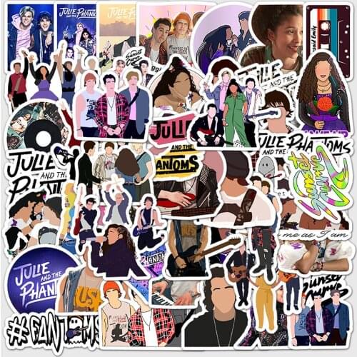 10/50pcs/pack Classic TV Show Julie and the Phantoms Stickers For Motorcycle Car DIY Childrens Toy Decal Guitar Refrigerator