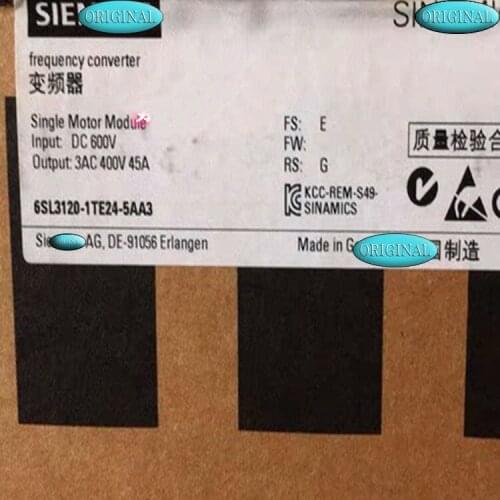 New original packaging 1 year warranty 6SL3120-1TE24-5AA3 6SL31201TE245AA3 ｛No.24arehouse spot｝ Immediately sent