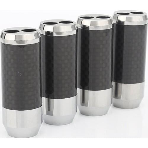 New 4 pcs Carbon fiber Speaker Cable Audio Cable Wire Pants Boot Y splitter 1 to 2 Speaker cable boot 11MM to 7MM