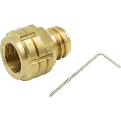 Interstate Pneumatics SS320 Adapter Converts CO2 Paintball Tank To Soda Machine Tank Canister, Soda Club CO2 cylinder tank