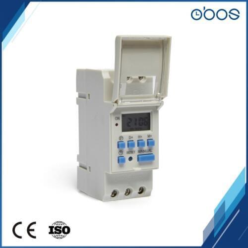 Rechargeable function DC 24V digital timer switch with 16 times on/off per day /weekly timing set range 1min-168H free shipping