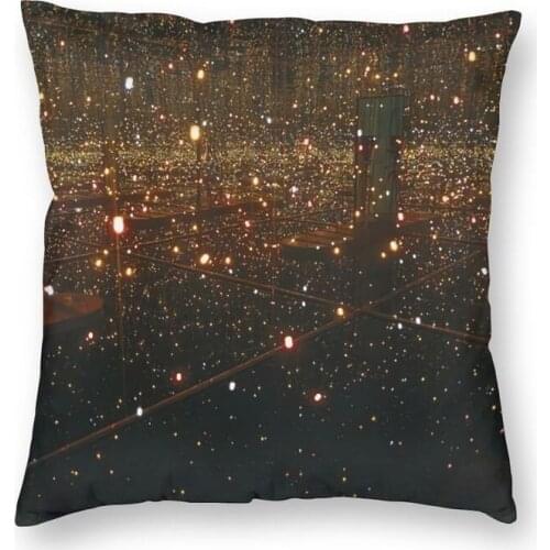 Yayoi Kusama Fireflies On The Water Cushion Cover 40x40 Home Decorative Print Abstract Vision Throw Pillow for Car Two Side