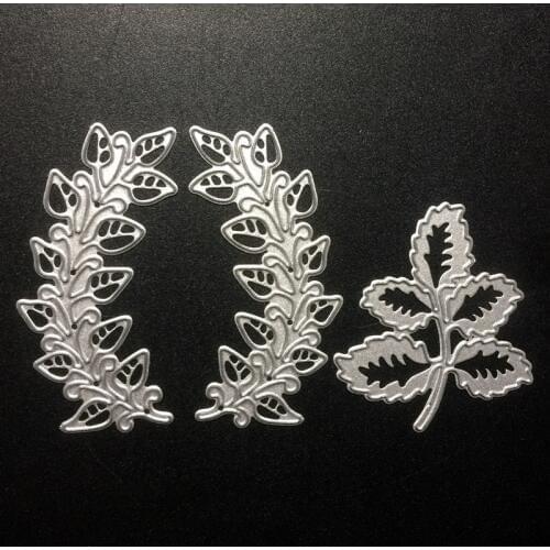SCD604 Leaves Metal Cutting Dies For Scrapbooking Stencils DIY Album Cards Decoration Embossing Folder Craft Die Cuts Tools New