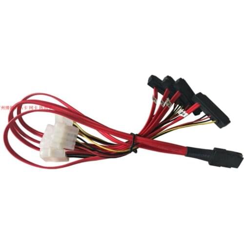 SFF8087-SFF8482 SFF-8087 4 SFF8482 1 to 4 SAS line original