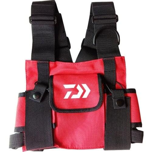 Tactical Shoulder Crossbody Fishing Chest Vest Outdoors Sport Unisex Photographer Waist Pack Jacket Fishing Vests