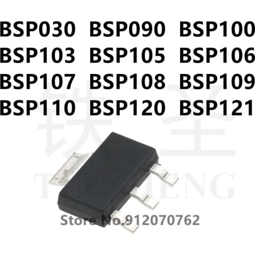 10PCS/LOT 100% new original BSP030 BSP090 BSP100 BSP103 BSP105 BSP106 BSP107 BSP108 BSP109 BSP110 BSP120 BSP121 MOS tube