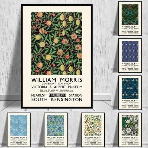 William Morris The Victoria and Albert Museum Exhibition Canvas Painting Posters and Prints Wall Art Pictures for Living Room