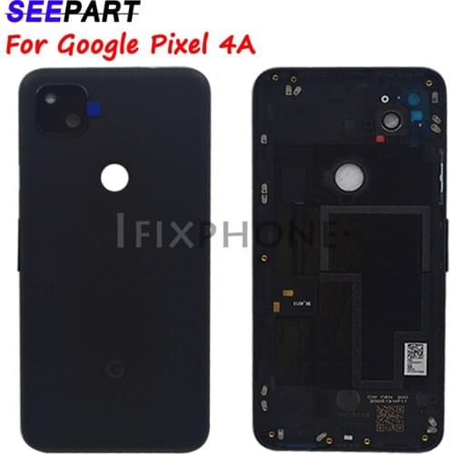 Google Pixel 4A Back Battery Cover Rear Door Housing Case With Lens Google Pixel 4A Replacment Battery Cover