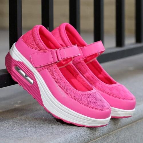 Women Flats causal shoes mesh women nurse footwear platform soft bottom light work sports shallow mouth ladies lady shoes 35-42