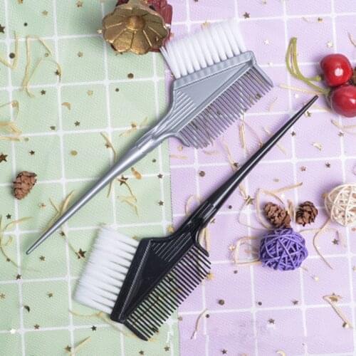 1pc Hair Dying Brushes Soft Dye Brush Home DIY Hair Coloring Comb for Hairdressing Home Salon Hair Dyeing Brushes Combs