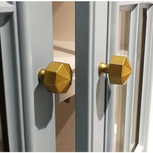 1pc Pure Copper Knobs Cabinet Door Knob Handles Dresser Pulls Drawer Pull Handles Antique Brass Rustic Kitchen Cupboard Knobs