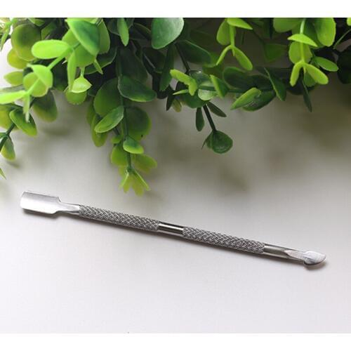 1pc Cuticle Remover Manicure Trimmer Double Side Finger Dead Skin Nail Cuticle Pusher Stainless Steel Manicure Nail Care Tool