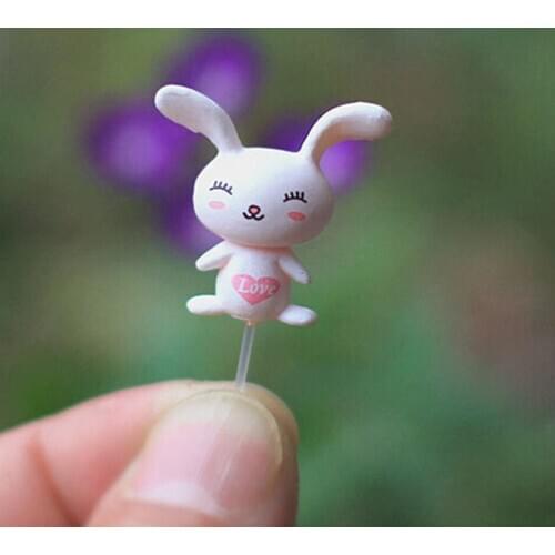 1Pack Mini Fixed Pin Fairy Garden Miniatures Gnomes Moss Terrariums Resin Craft Figurines For Home Decoration Accessories