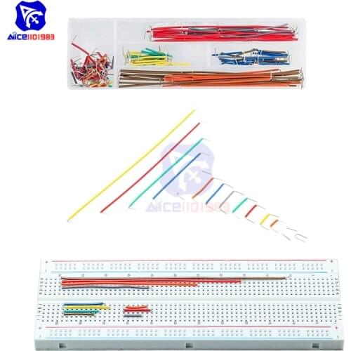 Diymore 140PCS/Lot Solderless Breadboard Jumper Cable Wire Kit U Shape for Arduino
