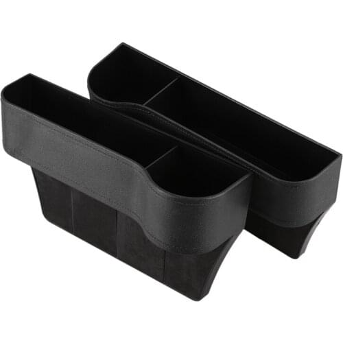2 X Car Seat space Catcher Organiser Storage Box Pocket W/ Cup Holder Side