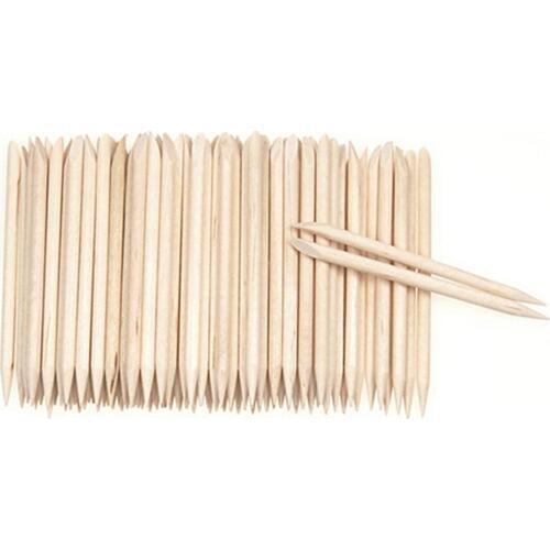 50Pcs/Pack Pro Wooden Stick Nail Art Remover Manicure Pedicure Cuticle Pusher