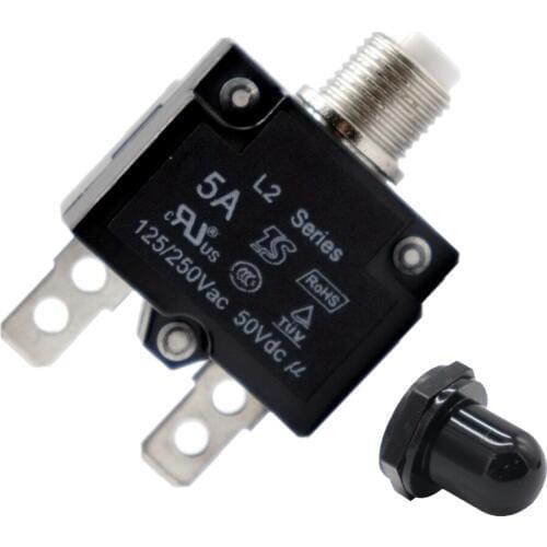 5A Circuit Breaker Overload Protector Switch Fuse Resettable AC 125/250V