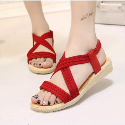 Brcchenxi Summer Women Sandals Bohemia Comfortable Ladies Shoes Beach Gladiator Sandal Casual Female Flat Sandals Fashion Shoe