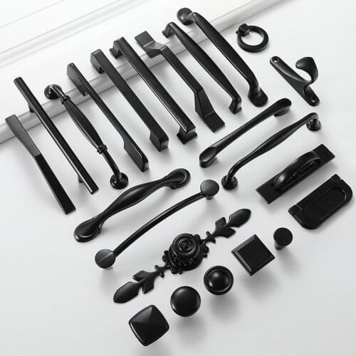 Black Handles for Furniture Cabinet Knobs and Handles Kitchen Handles Drawer Knobs Cabinet Pulls Cupboard Handles Knobs Drawer