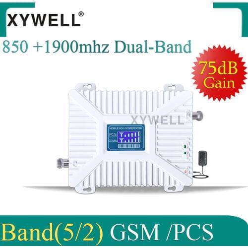 For Peru/Chile 2G 3G 850 1900 GSM 850 PCS 1900MHz Cellular Signal Booster Repeater Band 2 UMTS 1900 CDMA 850 Amplifier Repetidor