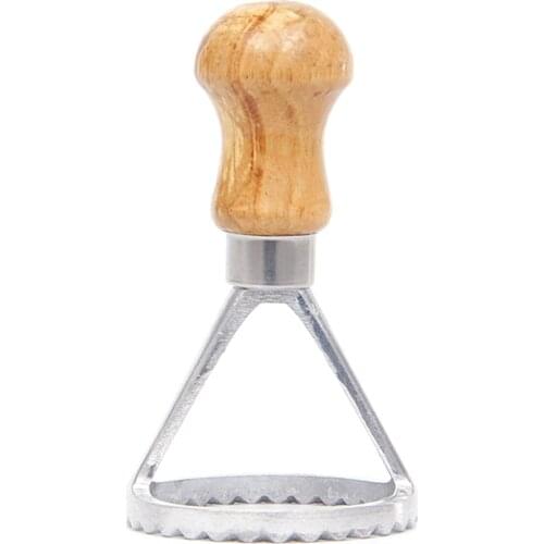 Dropshipping 3pcs/Set Ravioli Cutter Stamp With Wood Handle Stainless Steel Ravioli Maker For Ravioli Pasta Dumplings Tool