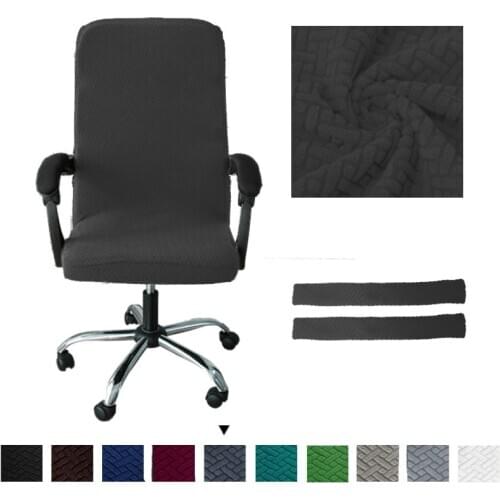 Elastic Office Lift Computer Chair Cover Modern Anti-dirty Boss Rotating Chair Seat Case Removable Thickened With Armrest Covers