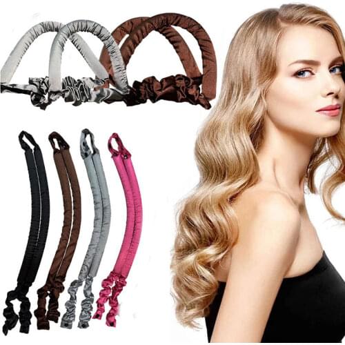 Heatless Curling Rod Headband No Heat Curls Ribbon Hair Rollers Sleeping Soft Headband Hair Curlers DIY Hair Styling Tools