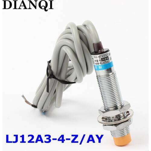 Inductive Proximity Sensor,LJ12A3-4-Z/AY,PNP,3-wire NC,diameter 12mm,Proximity Switch