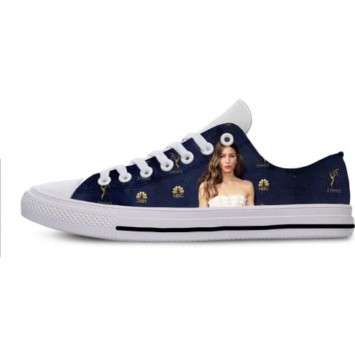 2019 Hot Cool Fashion Harajuku High Quality Summer Sneakers Handiness Casual Shoes 3D Printed For Men Women Jessica Biel