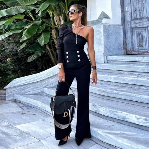 Ailigou 2021 Fashion Sexy Womens New Products Summer Luxury Quality High Waist Button Wide Leg Max Long Casual Loose Pants