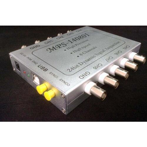 MPS-140801-IEPE Eight-channel Synchronous 24-bit USB Data Acquisition Card Vibration Audio ICP LabVIEW