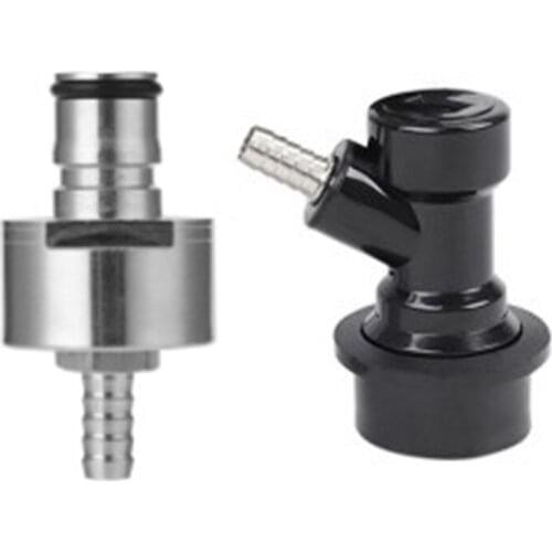 Stainless Steel Carbonation Cap Set Ball Lock Type Carbonator Fit Soft Drink Bottles with Liquid Ball Lock Disconnect Homebrew K