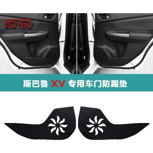 For Subaru XV 4pcs Car Inside Door Cover Pad Scratch Protection Anti Kick Pad Car Interior