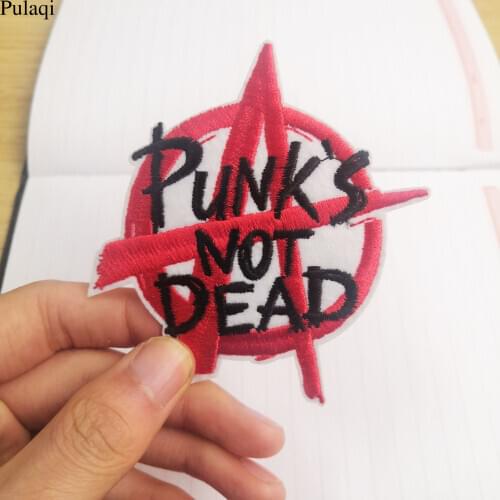 Pulaqi Iron On Letter Punk Patch Badges Patches For Clothing Embroidered Patches On Clothes Apparel Stripes For Clothes Washable