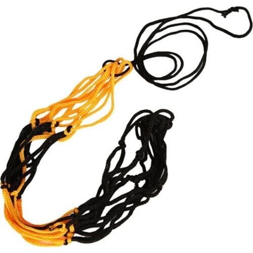 Nylon Net Bag Ball Carry Mesh for Volleyball Basketball Football Soccer Multi Sport Game Outdoor Durable Standard Black&Yellow