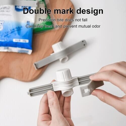 New Seal Pour Food Storage Bag Clip Snack Sealing Clip Keeping Fresh Sealer Clamp Plastic Helper Food Saver Travel Kitchen Tools