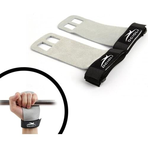 1 Pair Hand Grip Synthetic Leather Crossfit Gymnastics Guard Palm Protectors Glove Pull Up Bar Weight Lifting Glove Gym Gloves