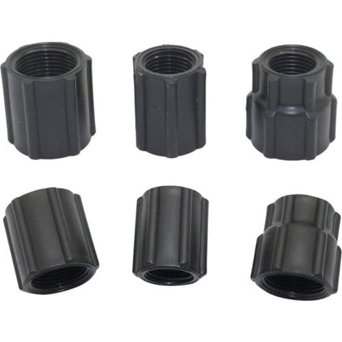 1/2 Inch 3/4 Inch Inner Thread Straight Connector Garden Irrigation Connection Adapter Car Washing Fittings tube Joint 2 Pcs