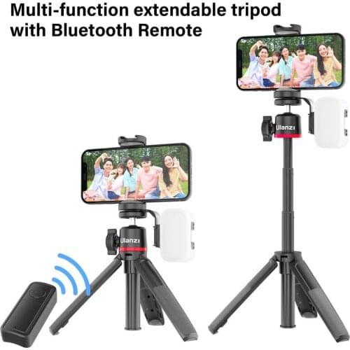 Ulanzi MT-30 Selfie Stick Tripod Multi-function Extendable For Phone Camera DSLR Mobile Tripod Removable Bluetooth Remote