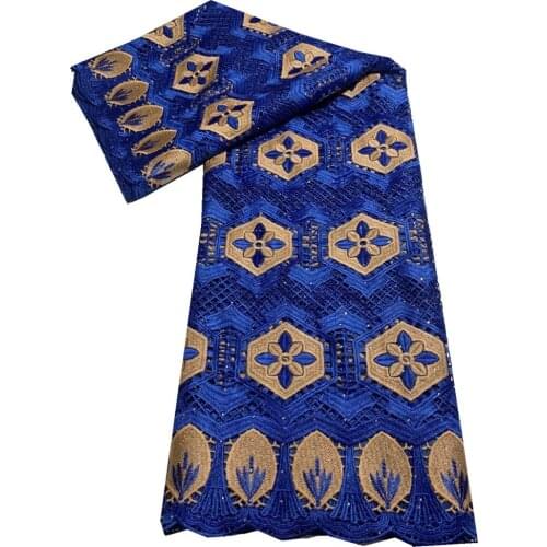 SJ Lace African Lace Fabric 2021 High Quality Nigerian Lace Fabric Guipure Cord Lace Stones Lace For Wedding Dress Sewing d4-31