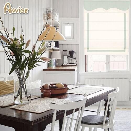 Anvige modern 60 colors customized roman shades, hardware for installation included,window treatment