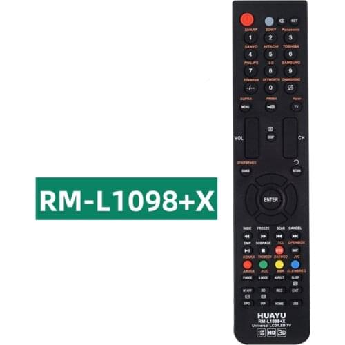 Universal English LCD TV remote control HUAYU RM-L1098+X special in Europe and America