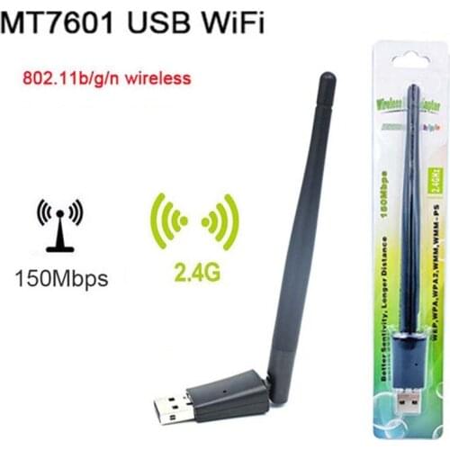 WiFi Wireless Network Card USB 2.0 150M 802.11 b/g/n LAN Adapter with rotatable Antenna for Laptop PC Mini Wi-fi Dongle
